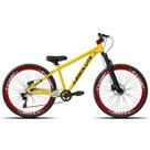 Bicicleta Absolute Nero 5 Freio Hidraulico 26 Freeride Pronta para Grau Amarelo com Preto Bicicleta Absolute Nero 5 Freio Hidraulico 26 Freeride Pronta para Grau Amarelo com Preto