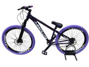 Bicicleta Absolute Nero 5 Monomarcha Especializada em Grau Luvas Roxos Aro Vmaxx Freios Hidráulicos Pneu Balão Flame Roxo Bicicleta Absolute Nero 5 Monomarcha Especializada em Grau Luvas Roxos Aro Vmaxx Freios Hidráulicos Pneu Balão Flame Roxo
