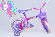 Bicicleta Aro 12 Infantil Feminina Rosa e Lilás - Personagem