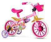 Bicicleta aro 12 princesas rosa/amarela