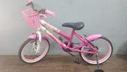 Bicicleta aro 16 branca/rosa princesa barbie Bicicleta aro 16 branca/rosa princesa barbie
