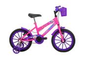 Bicicleta Aro 16 Free Action Kiss MTB 1V VBrake Rosa Chicle Bicicleta Aro 16 Free Action Kiss MTB 1V VBrake Rosa Chicle