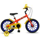 Bicicleta Aro 16 Kami Star Kid T Lite Circus Laranja Neon
