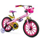Bicicleta aro 16 princesas nathor com rodinhas