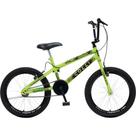 Bicicleta ARO 20 Colli MAX BOY CROSS, Amarelo Neon, ARO Aero, Freio V-BRAKE (suporta 70KG)