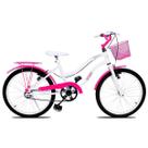 Bicicleta Aro 20 Forss Hello Com Cestinha - Pink Bicicleta Aro 20 Forss Hello Com Cestinha - Pink