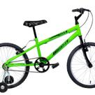 Bicicleta Aro 20 Infantil Mtb Boy com Roda Lateral Verde