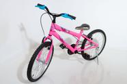 Bicicleta aro 20 infantil rosa com azul