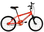 Bicicleta Aro 20 Menino Cross Freestyle BMX Mutante Laranja Neon