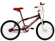 Bicicleta Aro 20 Menino Cross Freestyle BMX Mutante Vermelha