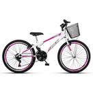 Bicicleta Aro 24 Axtek Sport Gold V-Brake Mtb 21V Feminina