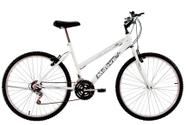 Bicicleta Aro 24 Feminina Menina 18 Marchas Branca