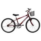 Bicicleta Aro 24 Feminina Mono Saidx Sem Marcha Com Cesta