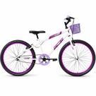 Bicicleta Aro 24 Forss Anny C/ Cesta S/ Marcha - Turquesa Bicicleta Aro 24 Forss Anny C/ Cesta S/ Marcha - Turquesa