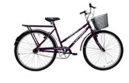 Bicicleta Aro 24 Genova Violeta Com Cesta Vintage Bike Feminina Bicicleta Aro 24 Genova Violeta Com Cesta Vintage Bike Feminina
