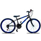 Bicicleta Aro 24 Urbana Forss Spike 18 Marchas Preta