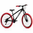 Bicicleta Aro 26 Absolute Brutus Pro 3 Preto Cambios Shimano Pneu Vermelho