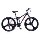 Bicicleta Aro 26 Bike Roda Magnésio Wct Fitness 21 Marchas Aço Carbono Preta Vermelha