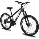 Bicicleta aro 26 Dropp Freeride grau Alumínio 21 Vel Marchas Câmbios Shimano Freios a disco Tipo Gios Viking