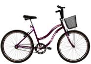 Bicicleta Aro 26 Feminina Beach Sem Marcha Roxa