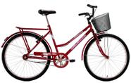 Bicicleta Aro 26 Feminina Classic V-Break com Cesta e Paralama