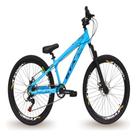 Bicicleta Aro 26 Freeride Gta Rebel Azul 1x7V Câmbio Shimano