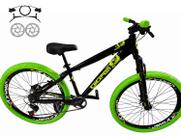 Bicicleta Aro 26 GIOS 4Trix 21v Freio a Disco Hidráulico Freeride Downhill Rodas Vmaxx Garfo Suspensão Pneu Flame Bicicleta Aro 26 GIOS 4Trix 21v Freio a Disco Hidráulico Freeride Downhill Rodas Vmaxx Garfo Suspensão Pneu Flame
