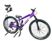 Bicicleta Aro 26 GIOS Frx-Evo Câmbios Shimano 21v Freio a Disco Freeride Downhill Aro Vmaxx DH Pneu Flame