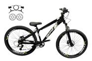 Bicicleta Aro 26 GIOS Frx-Evo Freio a Disco Hidráulico Freeride Downhill 21v Rodas Vmaxx Garfo Suspensão Pneu Flame Bicicleta Aro 26 GIOS Frx-Evo Freio a Disco Hidráulico Freeride Downhill 21v Rodas Vmaxx Garfo Suspensão Pneu Flame