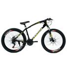 Bicicleta Aro 26 Leopard Bike 21V Freio a Disco Preto WCT Fitness