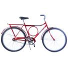 Bicicleta Aro 26 Masculina Barra Circular Freio no Pé Potenza Vermelha