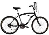 Bicicleta aro 26 Masculina Beach 18 Marchas Comfort Preta Bicicleta aro 26 Masculina Beach 18 Marchas Comfort Preta