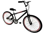 Bicicleta Aro 26 quadro rebaixado com aero s/ marchas Preto