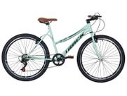 Bicicleta Aro 26 TK3 Track Serena, 7 marchas, Menta e Marrom