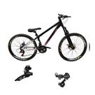 Bicicleta Aro 26 Tuff 44 Aluminio 21v Cambio Shimano Dianteiro Traseiro Freio Disco Mtb Freerider