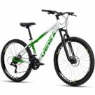 Bicicleta Aro 26 Vega Warrior Alumínio Tipo Bike Vikingx 21 Vel Freio a Disco Aero Vmaxx Grau Suspensão