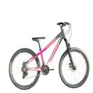 Bicicleta Aro 26 Velooh Attack Freeride Rosa com Preto 21v Aero Câmbios Importados