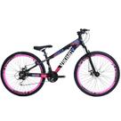 Bicicleta Aro 26 VikingX Preto Rosa Câmbios Importados roda vmaxx rosa Bicicleta Aro 26 VikingX Preto Rosa Câmbios Importados roda vmaxx rosa