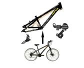 Bicicleta Aro 26 Vikingx Tuff 21v Alumínio Câmbio Shimano Freio a Disco Aros Vmaxx Aro Branco