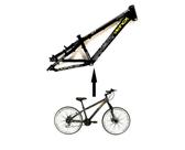 Bicicleta Aro 26 Vikingx Tuff 21v Alumínio Freio a Disco Aros Vmaxx Branco - Preto