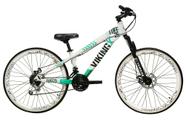 Bicicleta Aro 26 Vikingx Tuff 21v Alumínio Freio a Disco Aros Vmaxx Brancos - Brancos/Verde