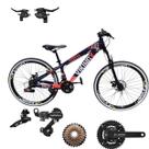 Bicicleta Aro 26 Vikingx Tuff 25 Cambio Shimano Traseiro Dianteiro / Trocadores 21v Aluminio Rodas Vmaxx