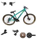Bicicleta Aro 26 Vikingx Tuff 30 Shimano 21v Aluminio Suspensão Dianteira Transmissão Shimano Mtb