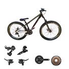 Bicicleta Aro 26 Vikingx Tuff 44 Aluminio Cambio Shiamano Traseiro Dianteiro / Trocadores Rodas Vmaxx