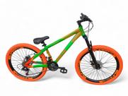 Bicicleta Aro 26 Vikingx Tuff Freeride Câmbios Shimano 21v Freio Hidráulico Roda Vmaxx DH Pneu Flame Bicicleta Aro 26 Vikingx Tuff Freeride Câmbios Shimano 21v Freio Hidráulico Roda Vmaxx DH Pneu Flame
