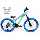 Bicicleta Aro 26 VikingX Tuff X25 Freio Hidráulico 21v Azul-laranja