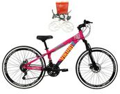 Bicicleta Aro 26 Vikingx Tuff X25 X30 X35 X44 Downhill 21v Freeride Freio Hidráulico óleo Vmaxx DH Aro Preto