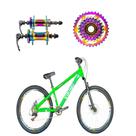 Bicicleta aro 26 Vikingx Verde Neon 1x7v Cubo e Roda Livre Camaleão Bicicleta aro 26 Vikingx Verde Neon 1x7v Cubo e Roda Livre Camaleão