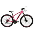 Bicicleta Aro 29 24v K7 Câmbios Shimano Rosa Tam. 15