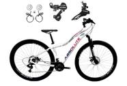 Bicicleta aro 29 Absolute Hera Feminina 24v Câmbios Shimano Freios Hidráulicos Garfo com Suspensão - Branco